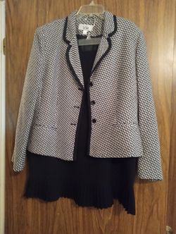 2piece Suit Jacket With Skirt