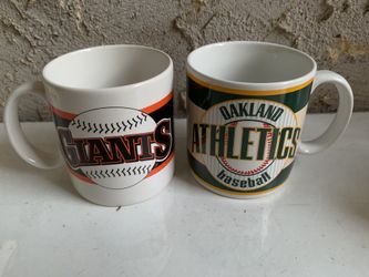 Vintage San Francisco Giants & Oakland Athletics coffee mug
