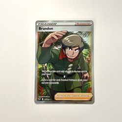 Pokemon - Brandon FULL ART 188/195 - Pokemon Trainer Card *RARE*