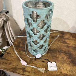 Turquoise Light Lamp Fixture 