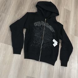 Og Sp5der Black Web Hoodie 
