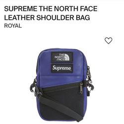 SUPREME X THE NORTHFACE LEATHER CROSS BODY  BAG