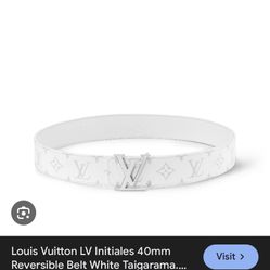 White Louis Belt