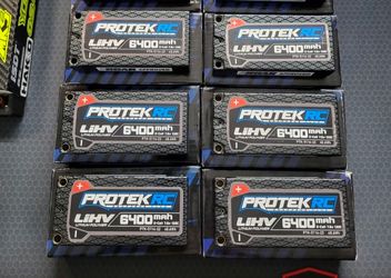 Protek 2s 6400 mah Lipos