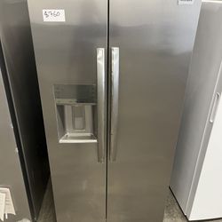 🚨Gallery 22.3 cu. 33 in. Standard Depth Side by Side Refrigerator in Smudge-Proof Stainless Steel