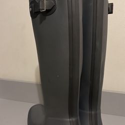  Hunter Tall Rain Boots – Black Color/ Size 8