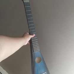Blue Camping Guitar 