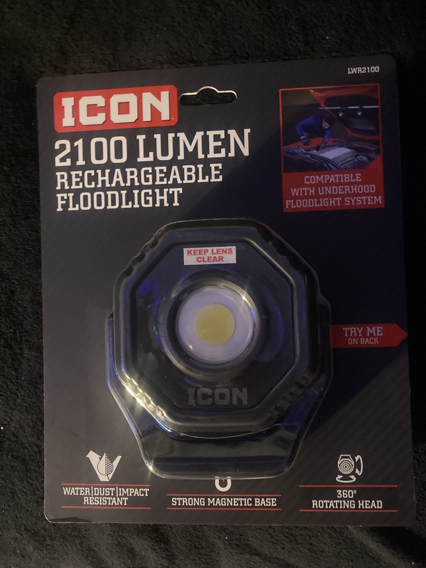Icon 2100 Lyme a rechargeable floodlight