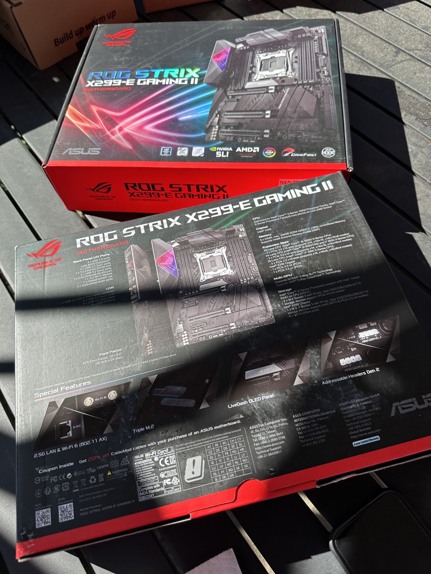 2 high end gaming PC motherboards brand new unopened