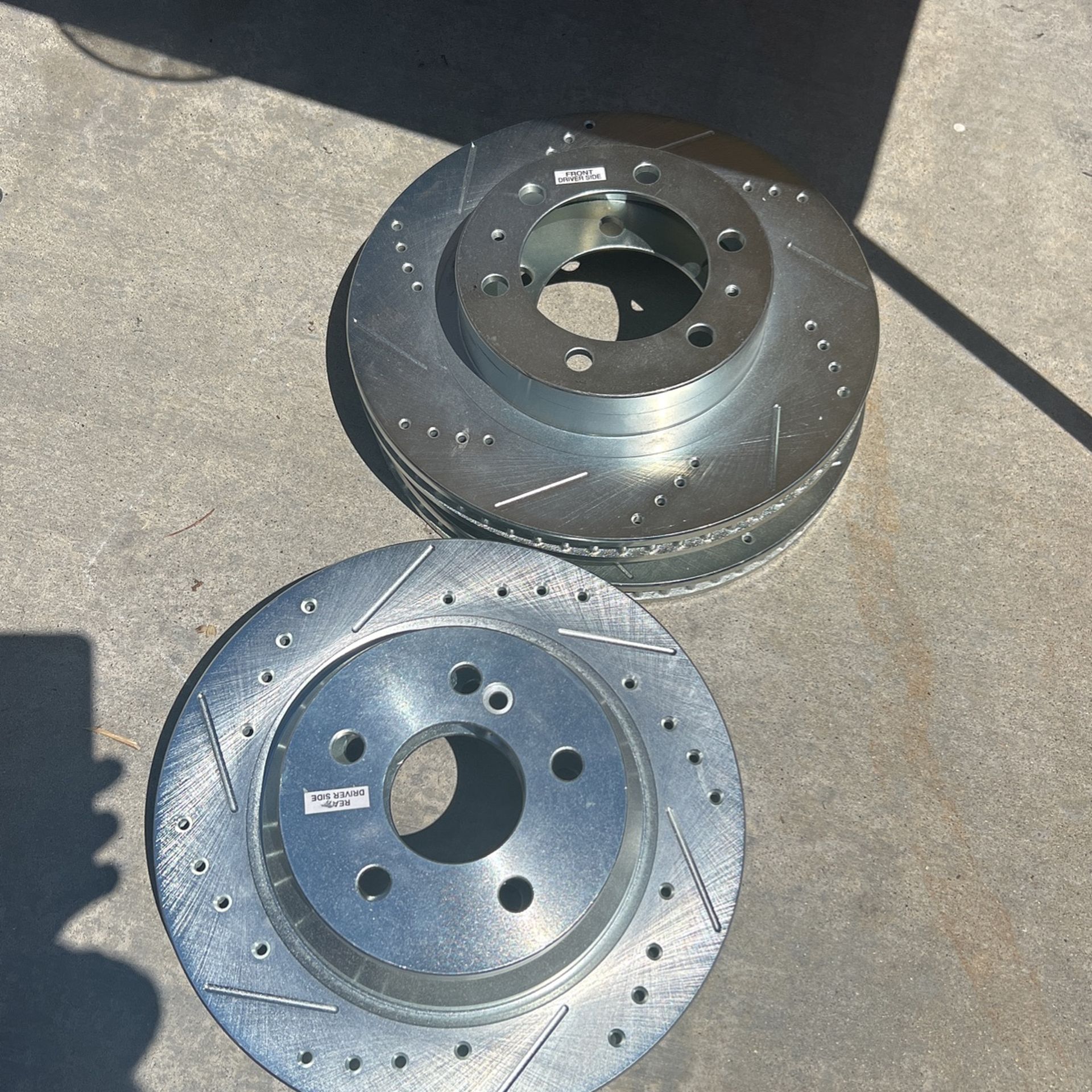 Set Of 4 Slotted Rotters Brand New