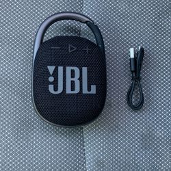 Jbl Black clip 4 bluetooth Speaker with Its Charging Cord