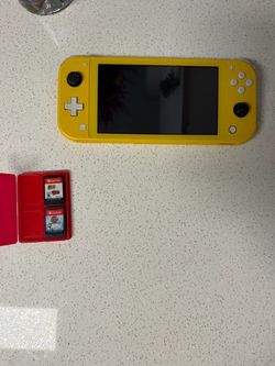 Nintendo Switch Lite Yellow with 2 Games