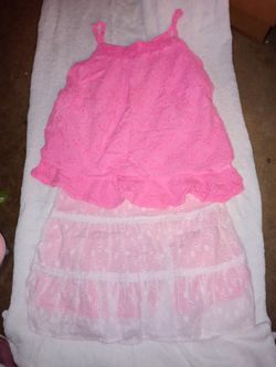 Old Navy Girls tank top & Skirt Outfit