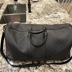 Louis Vuitton Keepall 55 Damier Infini Leather Duffle Bag