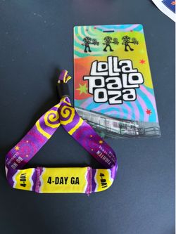 Lollapalooza 4day wristband