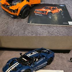 Lot Of 2 Lego Technic Ford Raptor And Ford Gt Complete With Instructions 