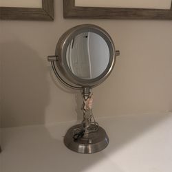 Cosmetic magnified mirror