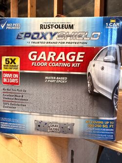 Garage epoxy floor kit