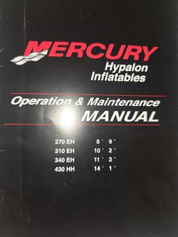 Mercury  Hypalon Inflatables