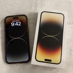 iPhone 14 Pro Max 256 GB In Gold -excellent Working Condition, 100 Percent Scratch Free Screen