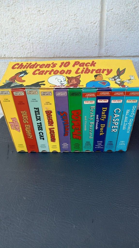 Vintage VHS Cartoon 10 Piece Set for Sale in El Cajon, CA - OfferUp