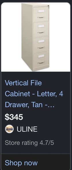 4 drawer file cabinet