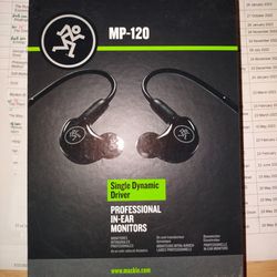 Mackie In Ear Monitors MP-120 brand new

