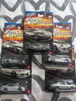 Hot Wheels Fast & Furious Silver Series 5-Car Set