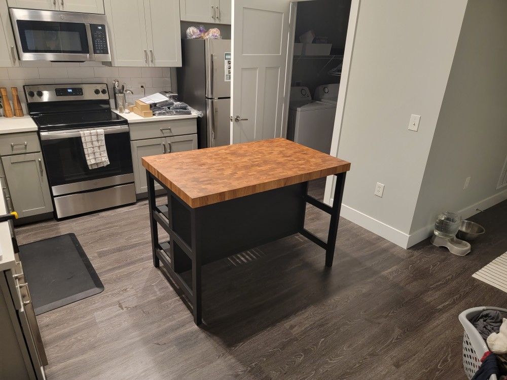 IKEA VADHOLMA Kitchen Island LIKE NEW