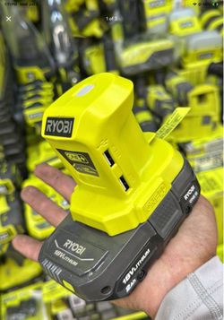 Ryobi 18v usb adapter and battery