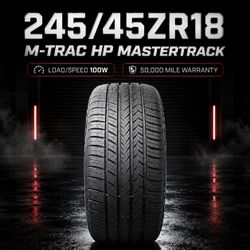 🔥 245/45ZR18 M-TRAC HP MASTERTRACK Tires 🔥