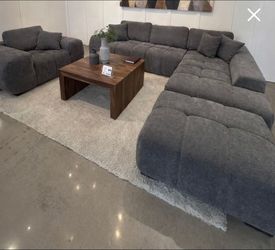 Multiple colors modern Sofa Sectional Linen like cozy