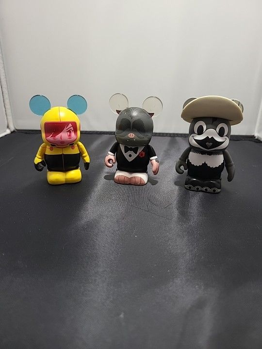 Disney Vinylmation Lot Of 3 Preowned (BS)