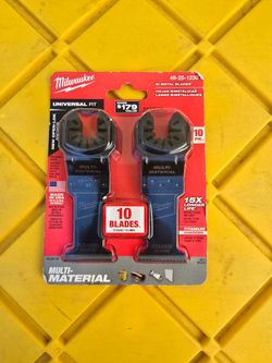 Milwaukee
1-3/8 in. Titanium Bi-Metal Universal Fit Wood and Metal Cutting Multi-Tool Oscillating Blade (10-Pack)