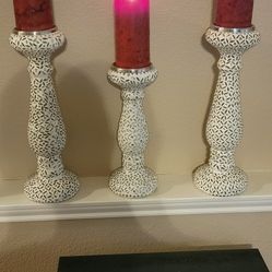 3 pc Set Candle Holder