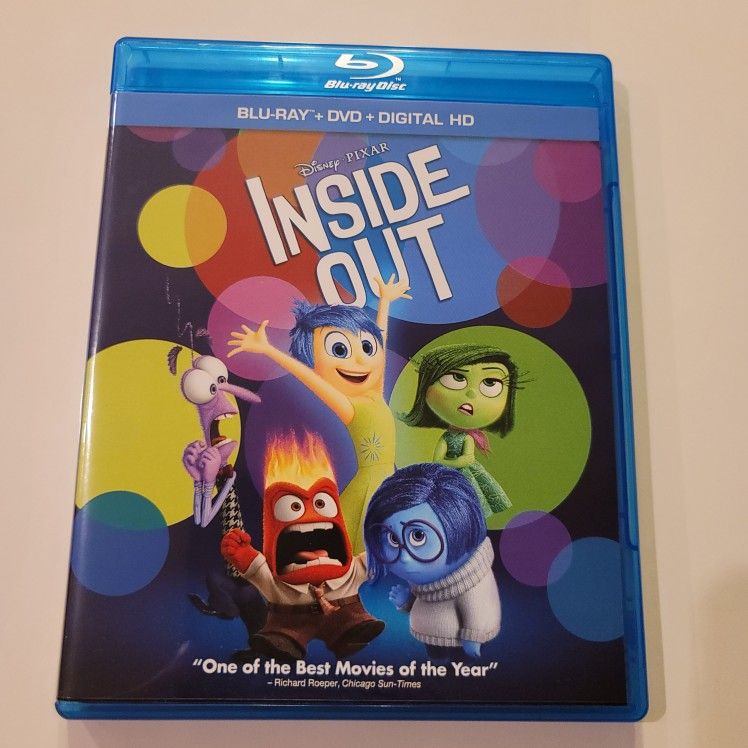 $5 BLU RAY , DISNEY INSIDE OUT. BLU RAY  ONLY NO DIGITAL OR DVD  $5 OR TRADE FOR A MOVIE TITLE I DO NOT ALREADY OWN.
