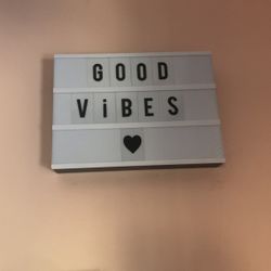 light up bored with letters 