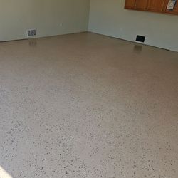 $499 Beautiful Glossy Garage Floor Coating