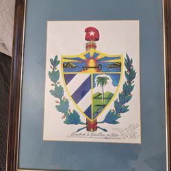 Escudo de la republica de Cuba.Cesar Romero.