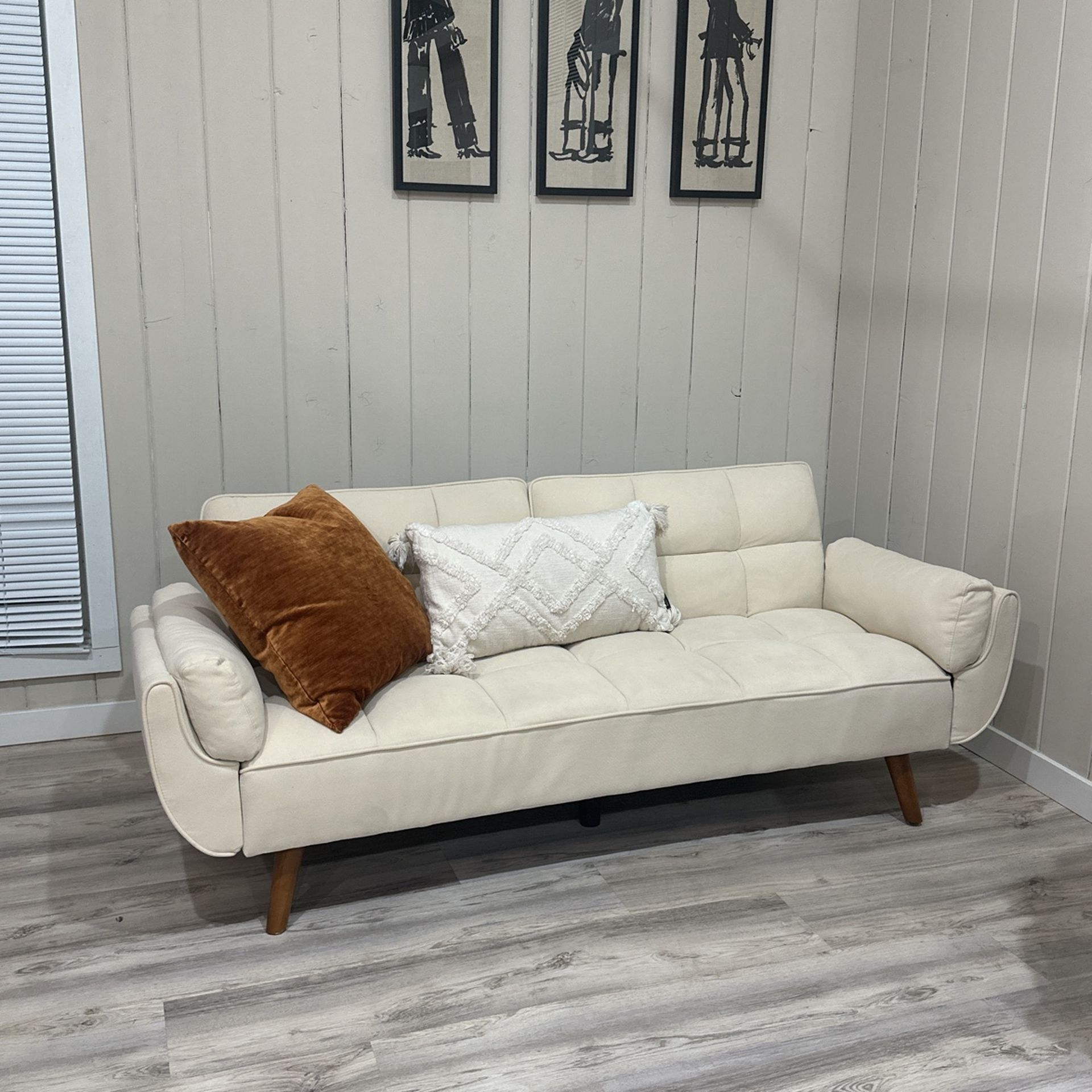 Cream White Sofa Bed