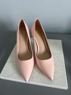 Stuart Weitzman Pink Leather Pointed-Toe Pumps Size 6 New Without Box
