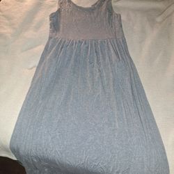 M/L Gray Maxi Dress