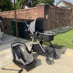 Baby Car Seat And Stroller And Moses 