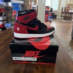Air Jordan 1 Retro Patent Bred Size 11
