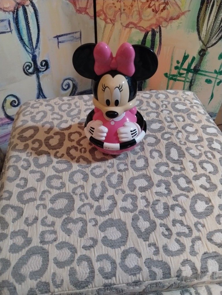 Disney Sassy Minnie Mouse Roly Poly Jingle Ball Vintage 1990