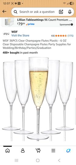Clear Champagne Flutes