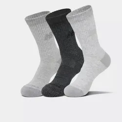 New Balance Active Lifestyle Striped Crew Socks (3-Pack) - Multicolor - M, L