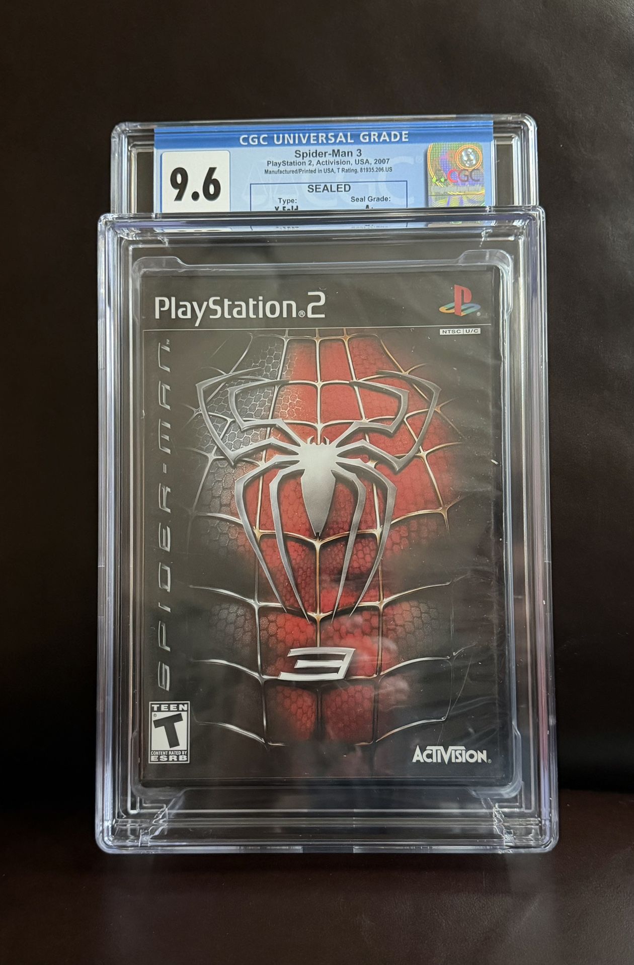 CGC 9.6 A+ Graded Spider Man 3 Sony PlayStation 2 PS2 Sealed New