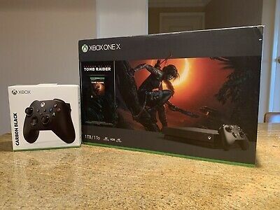 Microsoft Xbox One X 1TB Console Tomb Raider Bundle w/ New Series