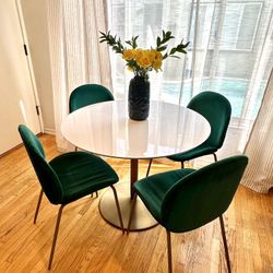 CB2 Dining Table and Dining Chairs (set of 4)